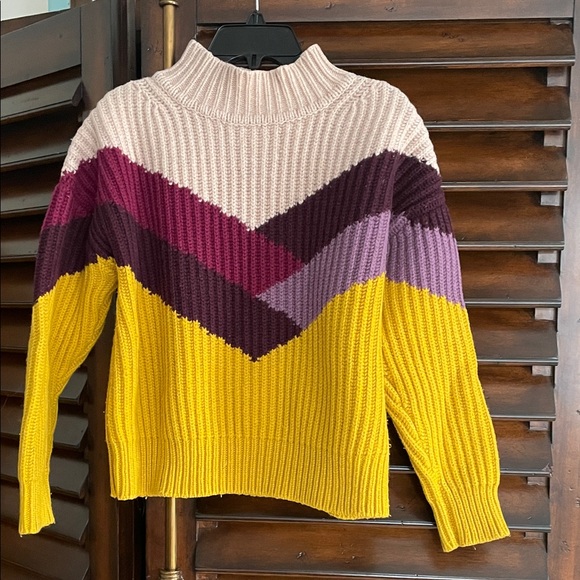 BA&SH Orlando Wool Blend Chunky Chevron Women's Sweater Small EUC RTR - Picture 7 of 9